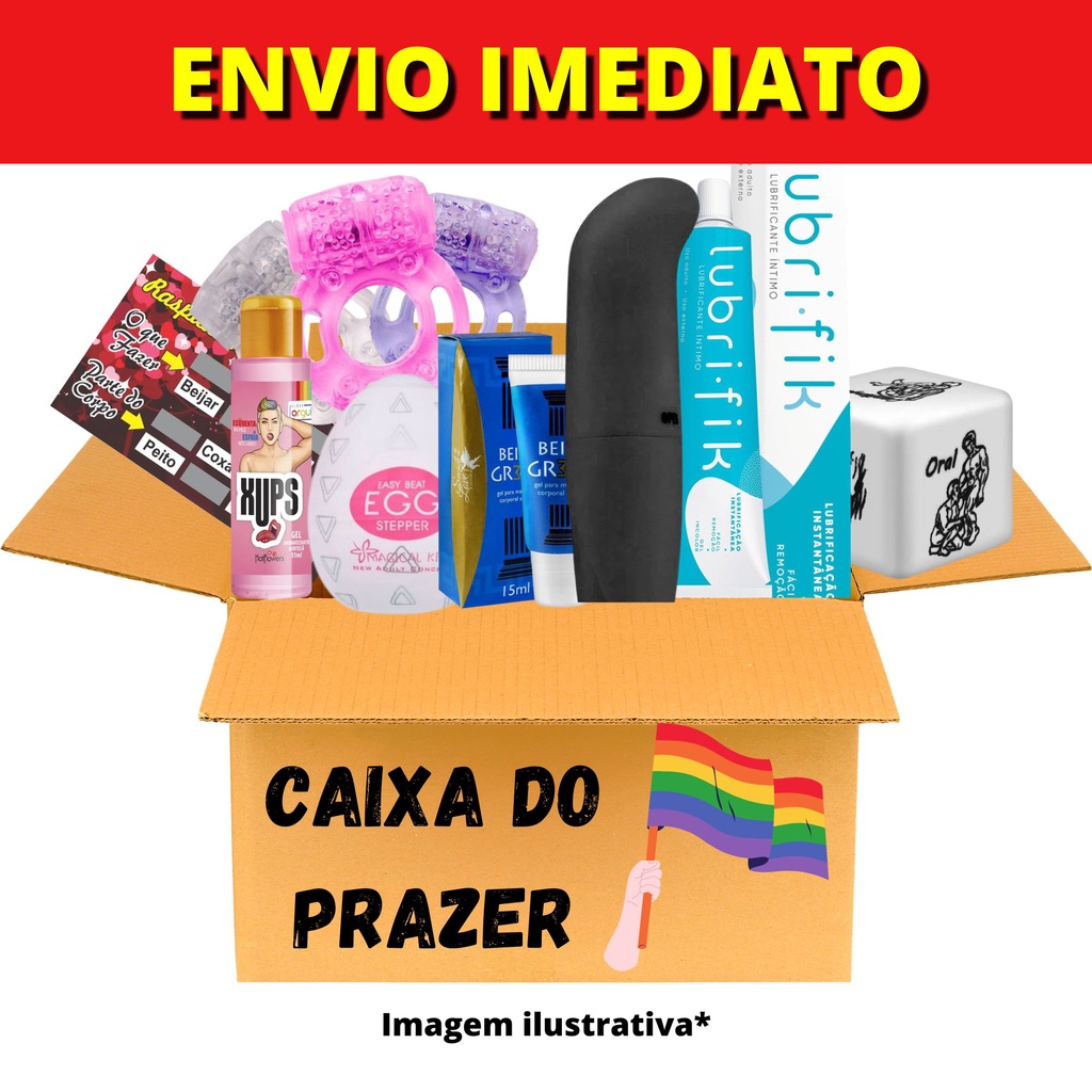 Kit Gay Caixa Com Vibrador / Egg / Anel e Mais - Sex Shop - Escorrega o  Preço