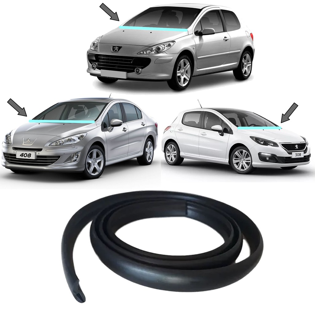 Acabamento De Borracha Da Churrasqueira Peugeot 206 207 208 307 308 408 Todos os Anos e Modelos