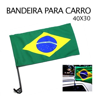 Mini bandeiras Brasil - Bandeira de mão Bandeira Do Brasil Com Haste Para Carro
