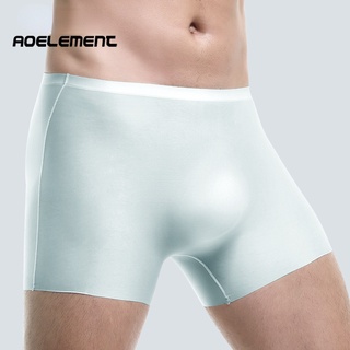 Homens 3D Moldados Seda de Gelo Sem Costura Confortável Boxer Fino Boxer Briefs Esportivos Alongados Suave Respirável de Verão 286