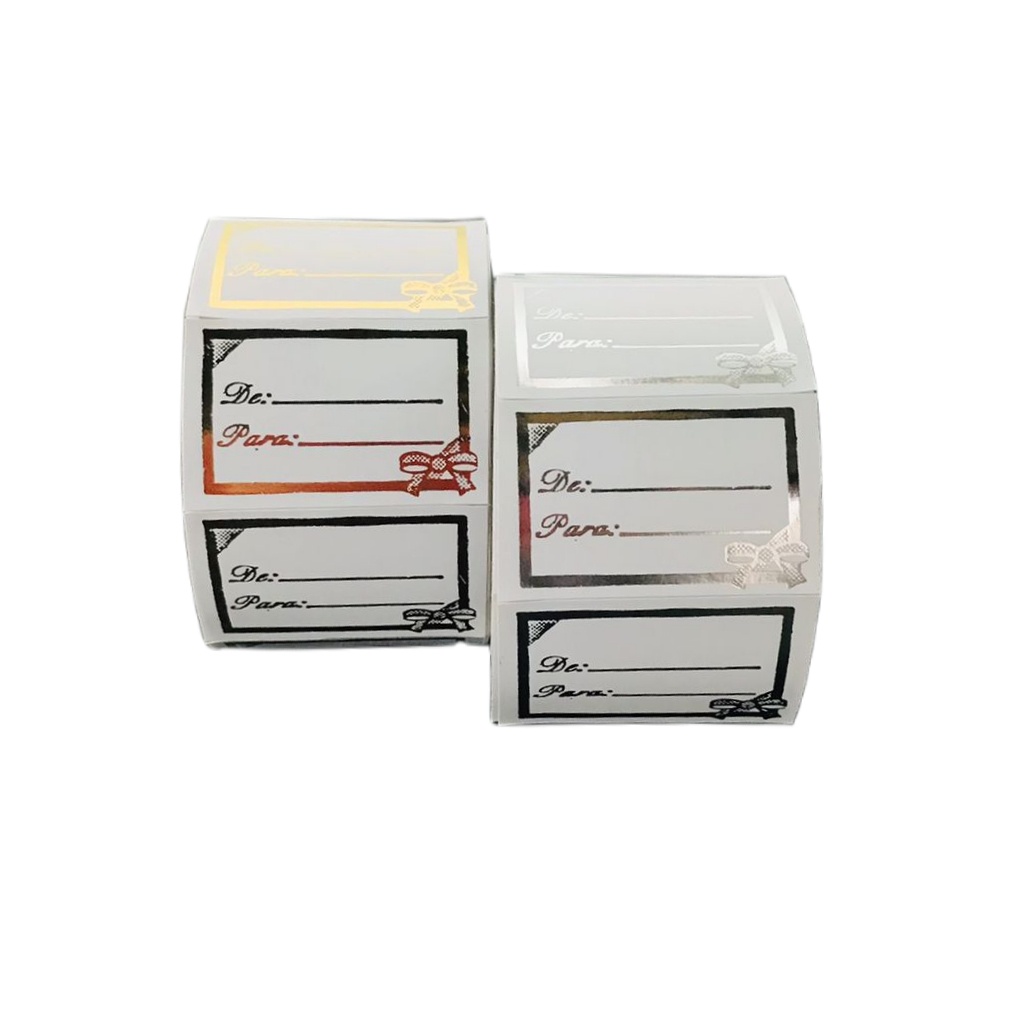 Etiquetas adesivas com 500 unidades de para laço em Oferta na Shopee