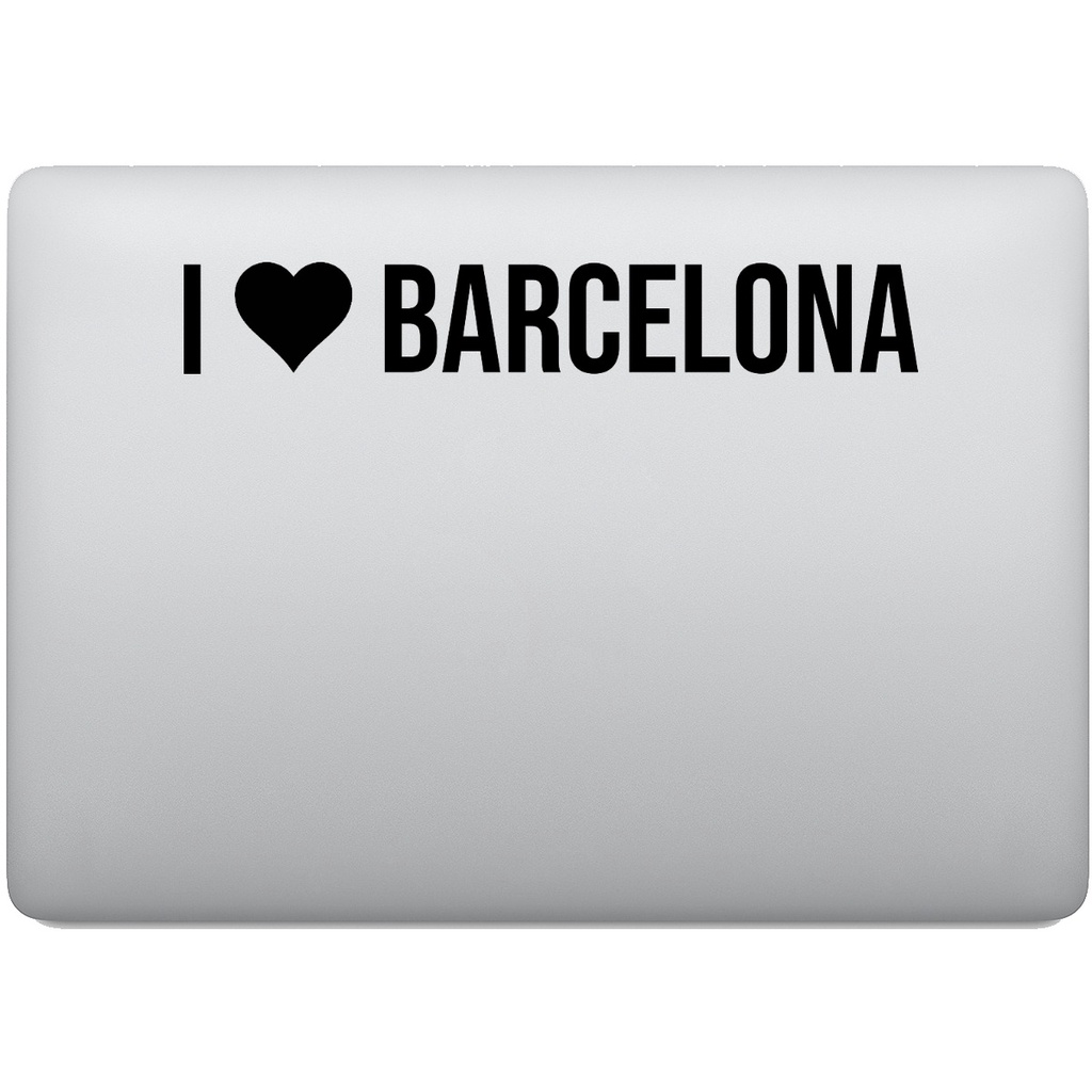 Adesivo de Notebook Eu Amo Barcelona - I Love Barcelona