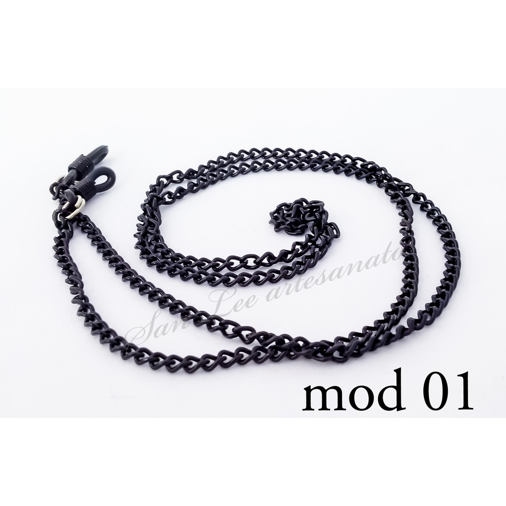 segura óculos corrente preto-3mm em Oferta na Shopee