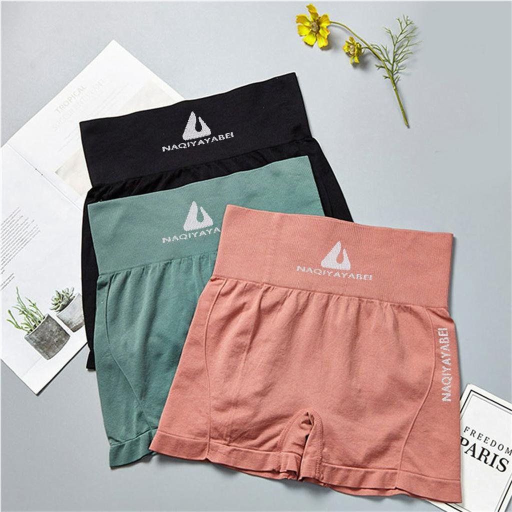 Lovito Shorts Esportivos de Controle de Barriga Elevação Dos Glúteos Padrão Elástico em 4 direções LCS27A33 em Oferta na Shopee