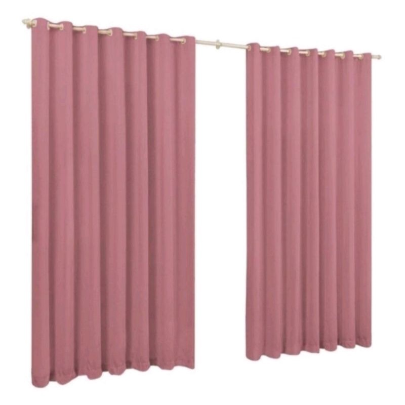 Cortina Forro Microfibra Liso 2,50x1.70 Ilhós cromado 28mm em Oferta na Shopee