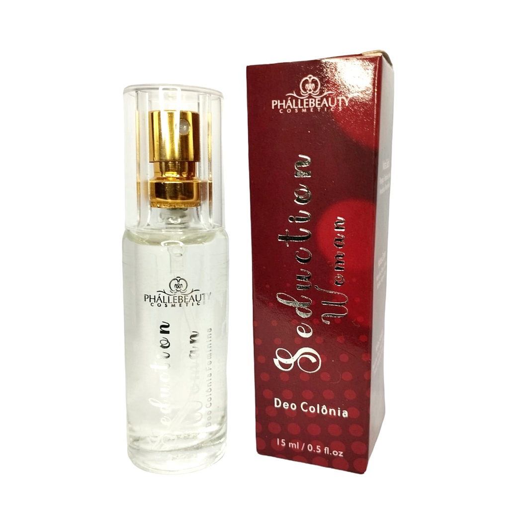 Deo Colônia Seduction Woman 15ml PhálleBeauty em Oferta na Shopee