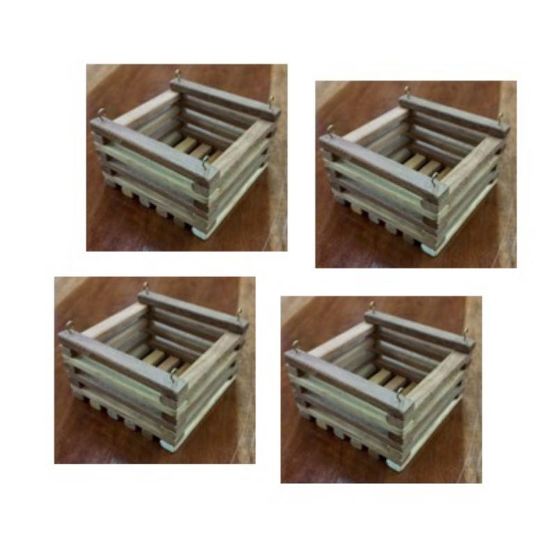 Kit com 4 Cachepots 20 x 20 Natural em Oferta na Shopee