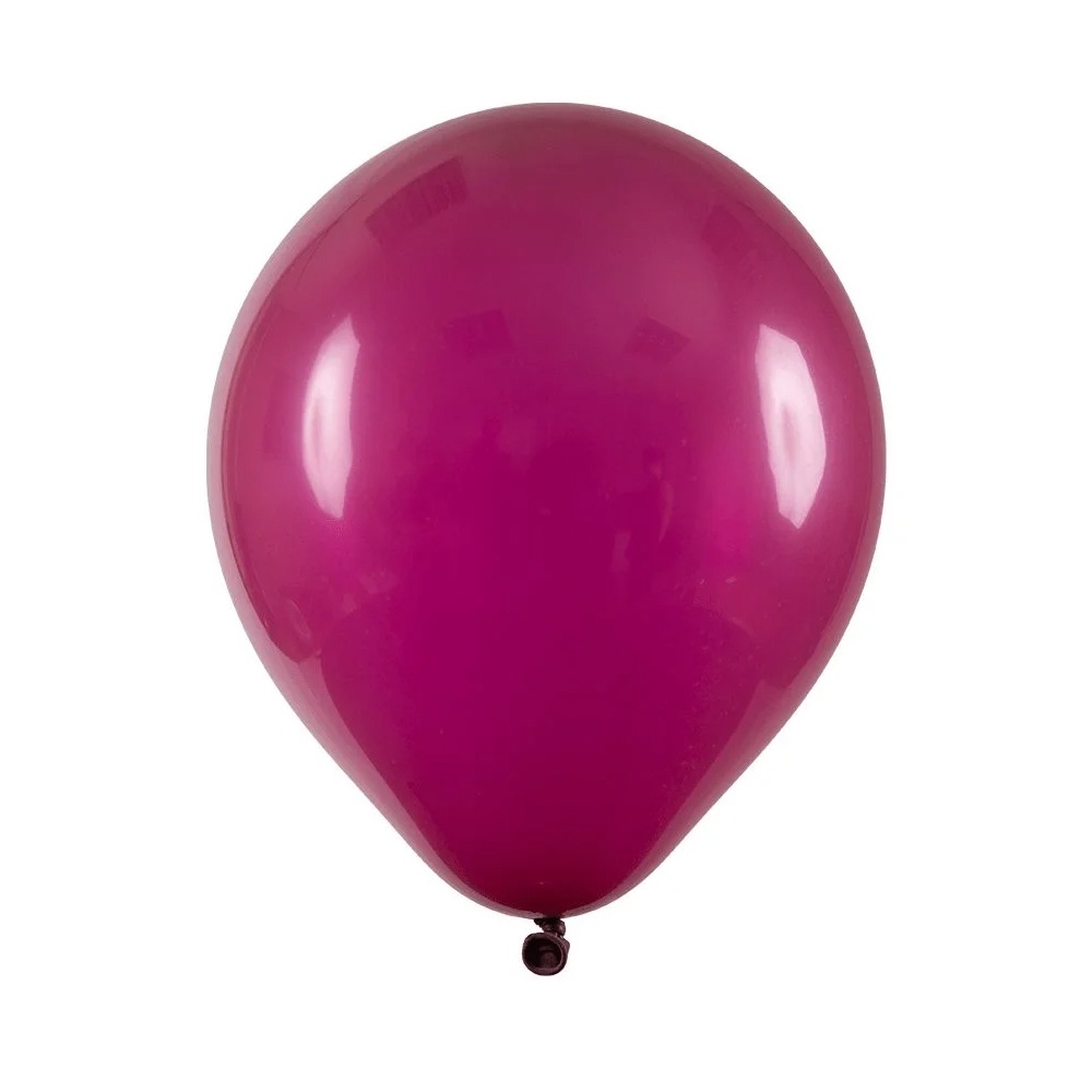 Balão De Festa Redondo - Vinho - 9" 23cm - 50 unidades