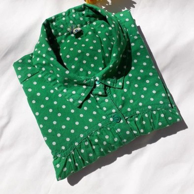 blusa verde de branca | Shopee
