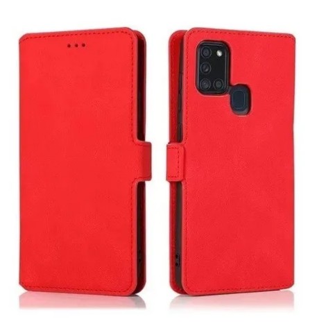 Capa Galaxy A21s Tipo Carteira + Película 9D de Gel Cerâmica Nano Flexível Inquebrável