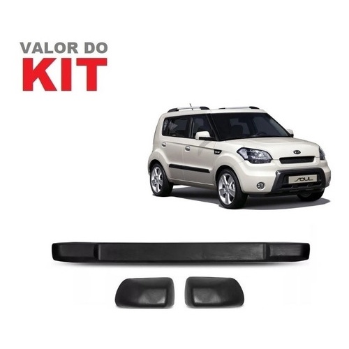 Kit Protetor Parachoque Borracha Kia Soul 12 13 14 15 16 17