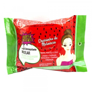 Lenço Demaquilante Micelar Melancia - Super Poderes em Oferta na Shopee