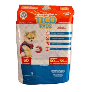 Tapete Higiênico Pet para cães Tico Pads 60x55 50 Unidades em Oferta na Shopee