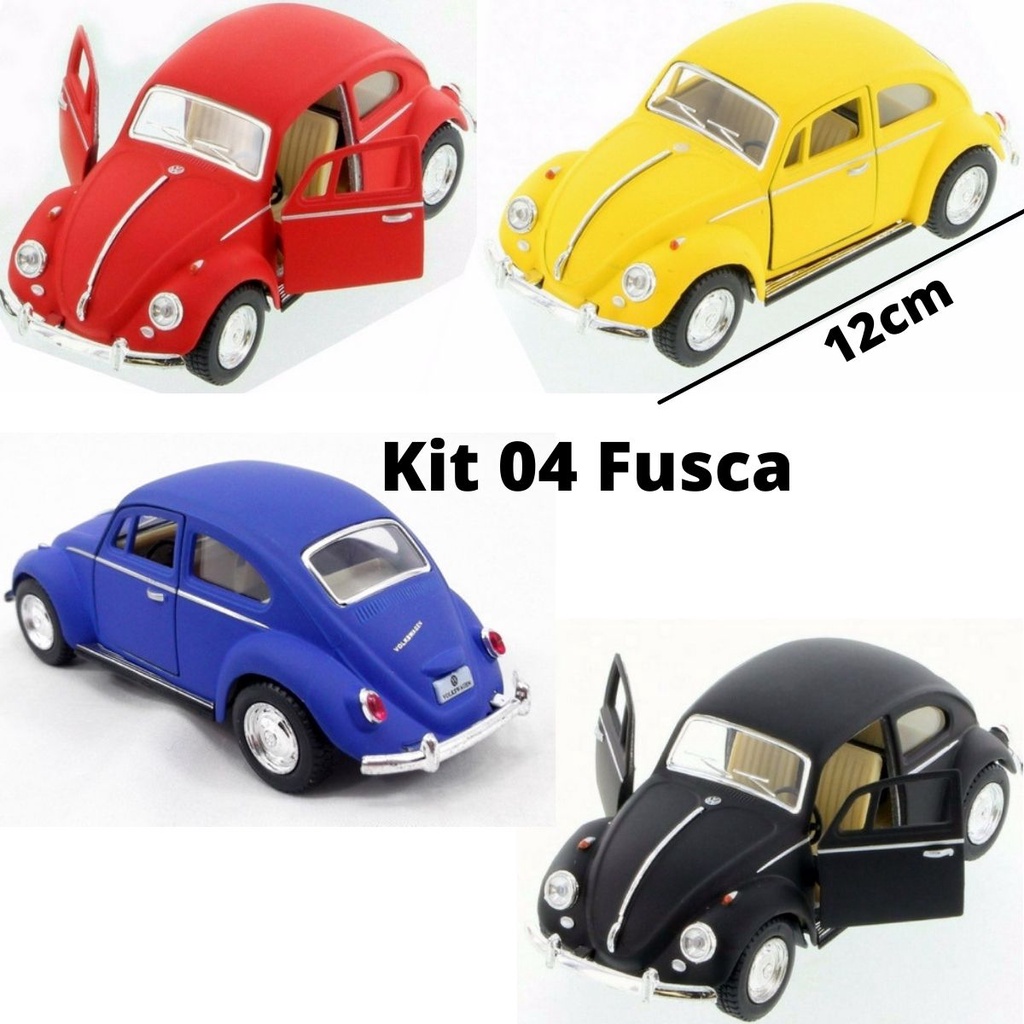 Kit Com Fusca Fuka Fusquinha Herbi Carrinho De Cole O Cl Ssico