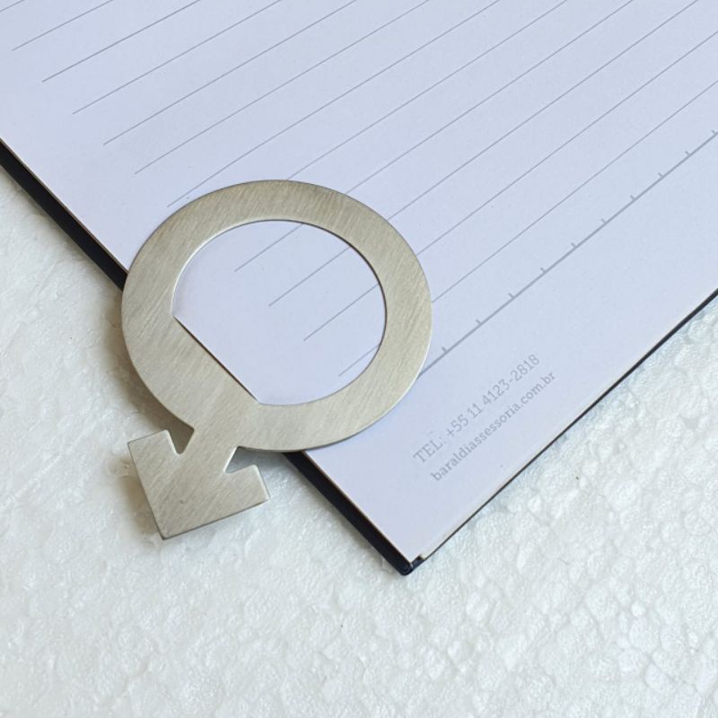 KIT LUXO 2 MARCADOR DE PÁGINAS EM AÇO INOX COM BOX LUXO P LIVROS , CADERNOS , NOTAS ETC.