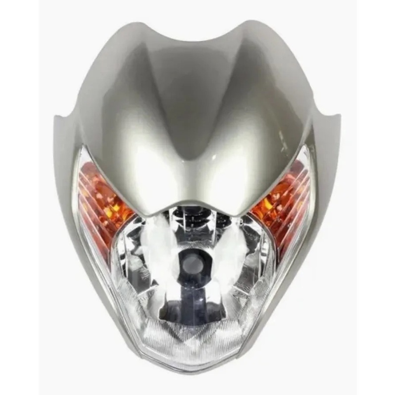 Carenagem Prata 2009 Moto Frente Bloco Óptico Titan 150 Mix