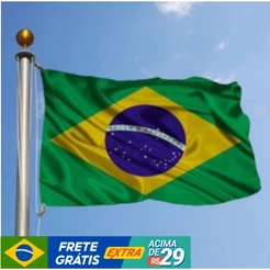 60CMx90CM,90CMx150CM,Bandeira do Brasil costurada Dupla Face lado 100% poliéster
