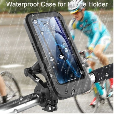 Suporte De Celular Magnético Articulado Para Moto e Bike Com Capa a Prova D'água Até 6,5"