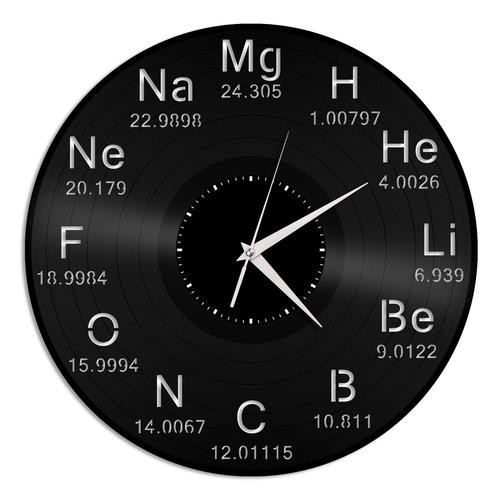 Tabela Periódica Química Relógio Disco Vinil Decoração Presente