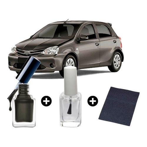 Tinta Tira Risco Automotiva Toyota Etios Cosmopolita Cinza
