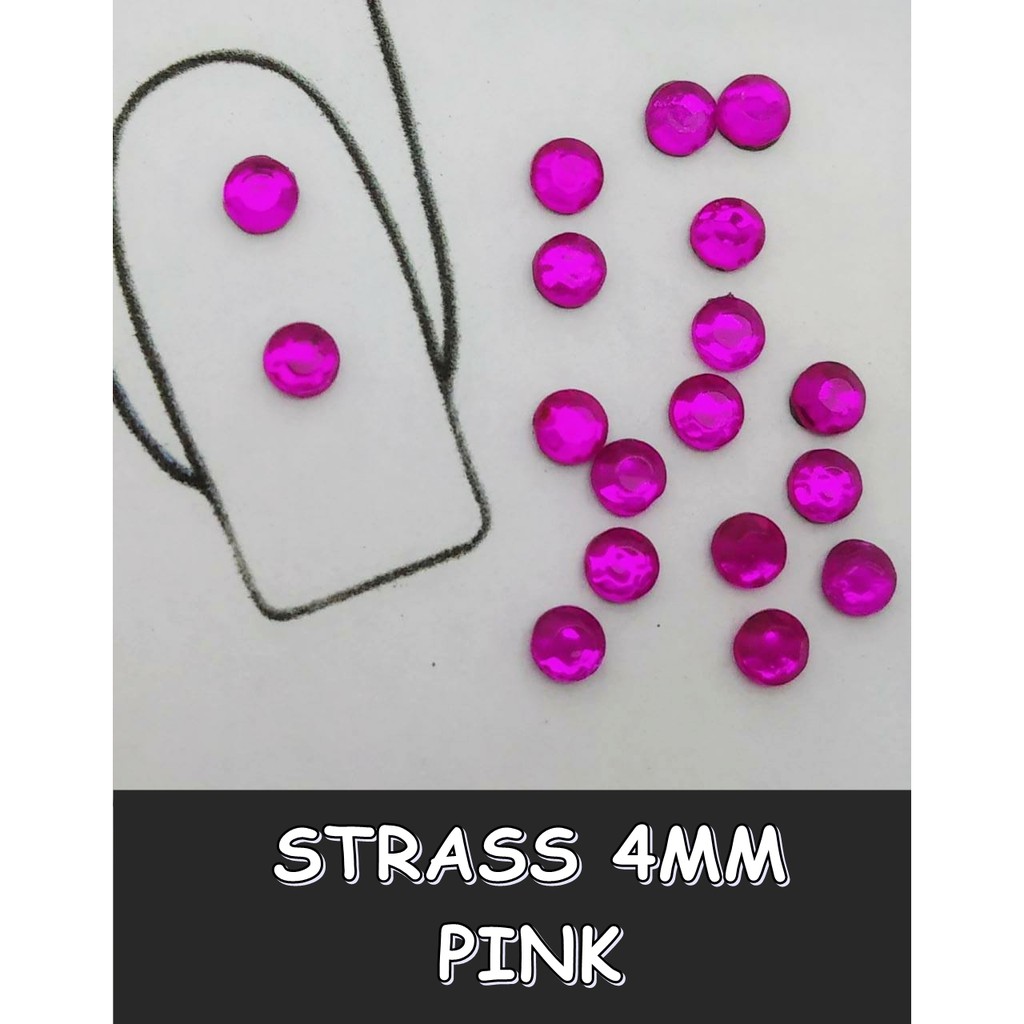 KIT 3 PC STRASS UNHAS 1.8 a 4.0MM MILIMETROS PEDRARIAS NAIL ART UNHAS