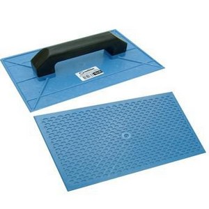 Desempenadeira Injerest Plástica 18cm x 30cm Azul Corrugada