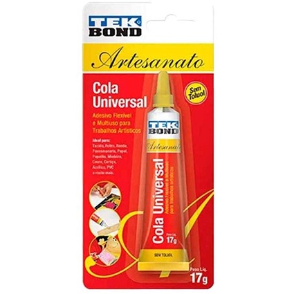 Cola Universal Tek Bond 17 gramas para Artesanato em geral