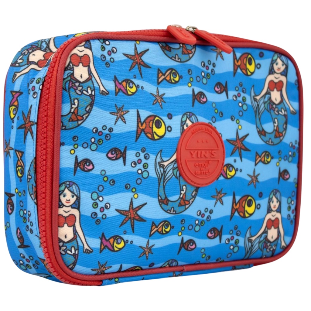 Estojo Box Escolar By Romero Britto Organizador Lindo Unicornio Lhama Sereia Emoji