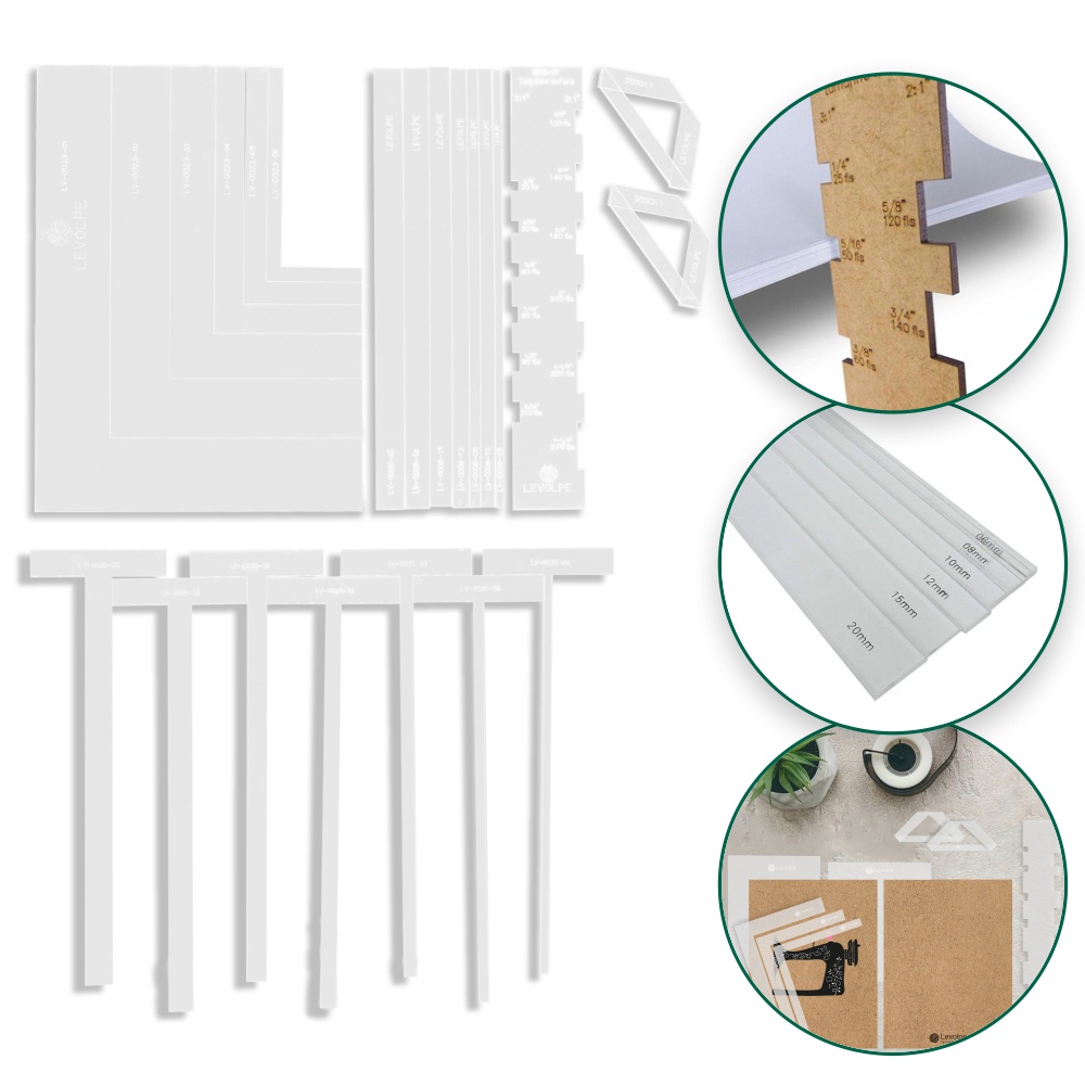 Reguas Gabaritos Esquadros Encadernação Cartonagem Fio De Cabelo Wire O 100% Acrilico