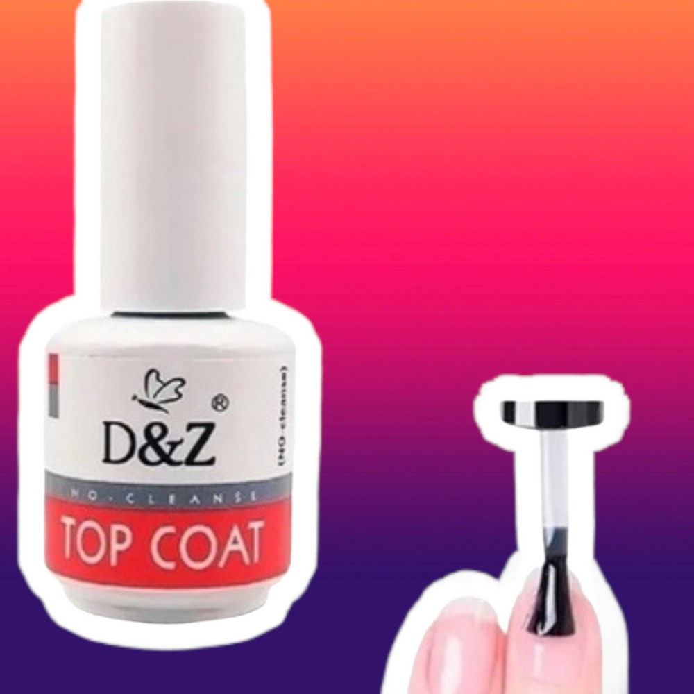 Top Coat Dez Vermelho Selante Dz Porcelana Fibra Acrigel Vermelho D&z Salão Beleza