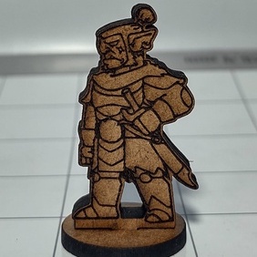 Hobgoblin em miniatura para RPG em MDF