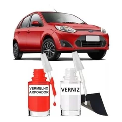 Tinta Tira Risco Automotivo Fiesta Rocam Vermelho Arpoador