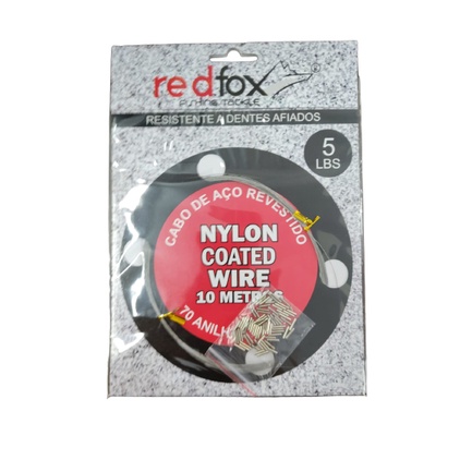 Empate Cabo De Aço Revestido + 70 Anilhas Para Pesca em Oferta na Shopee