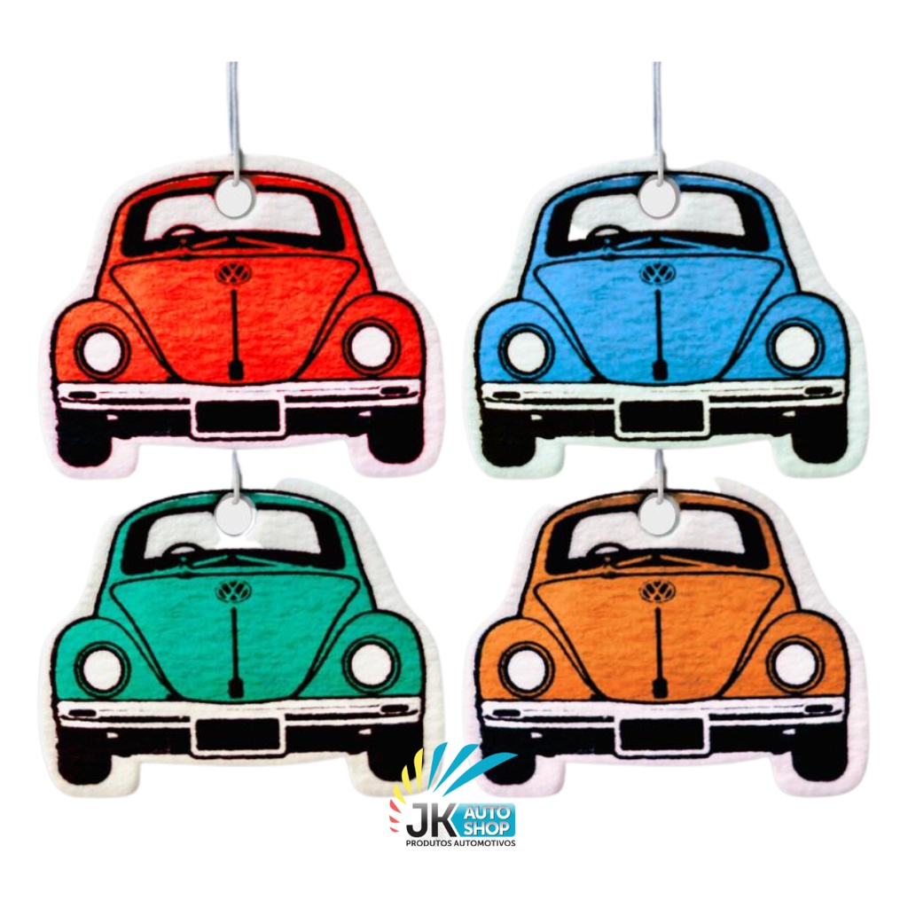 Aromatizante Automotivo Cheirinho P/ Carro Estampa Fusca Cores Variadas Com Essência 60 Unidades em Oferta na Shopee