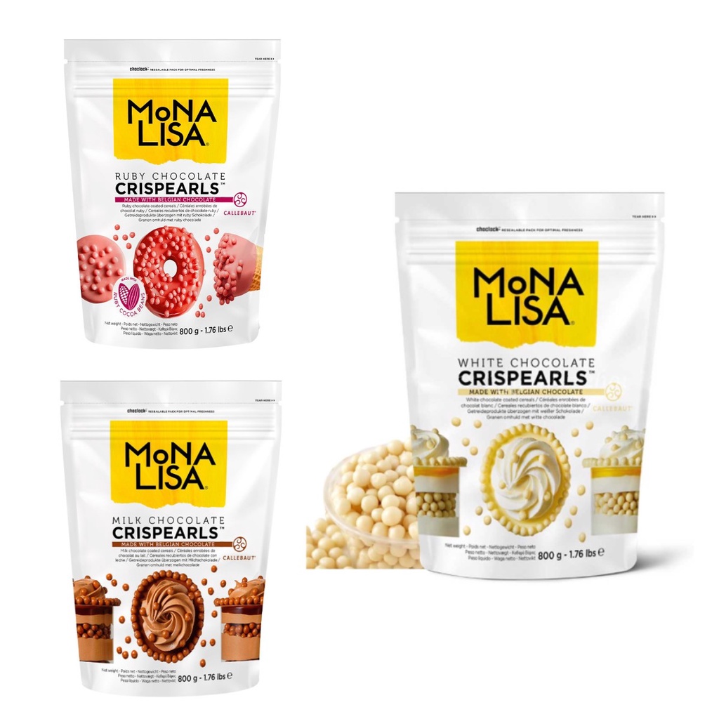Crispearls Mona Lisa Callebaut - 800g | Shopee Brasil