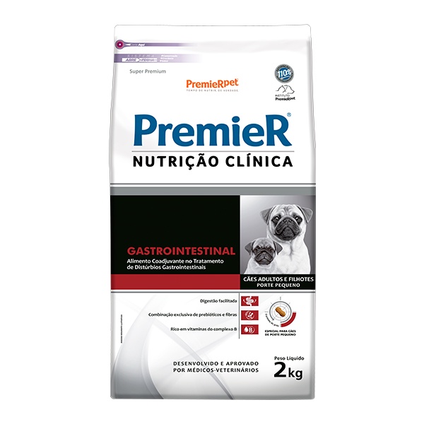 Ração Premier Nutrição Clínica Gastrointestinal para Cães de Pequeno Porte - 2Kg em Oferta na Shopee