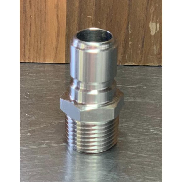 Engate Rápido macho 1/2 x 1/2 macho - INOX