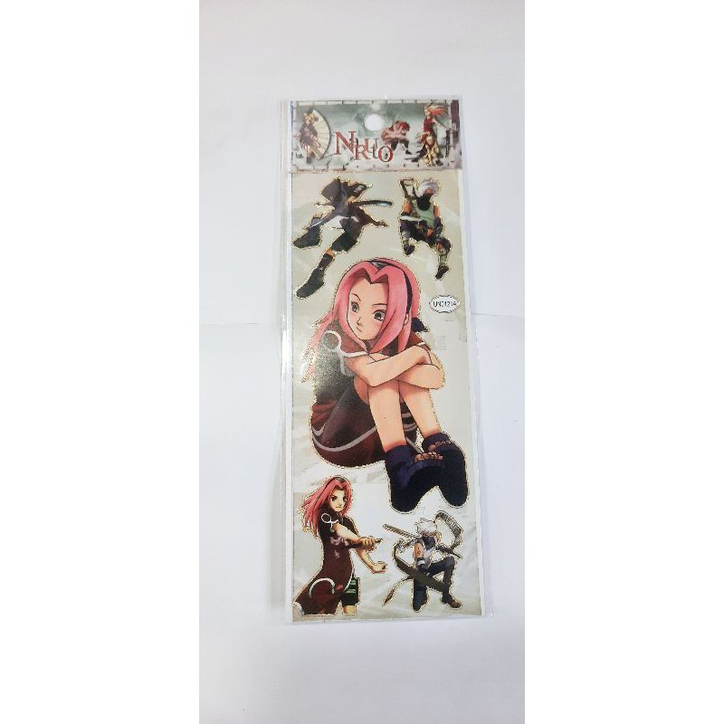 kit  de cartelas de adesivo naruto - sticker - adesivos - figurinha anime infantil escola