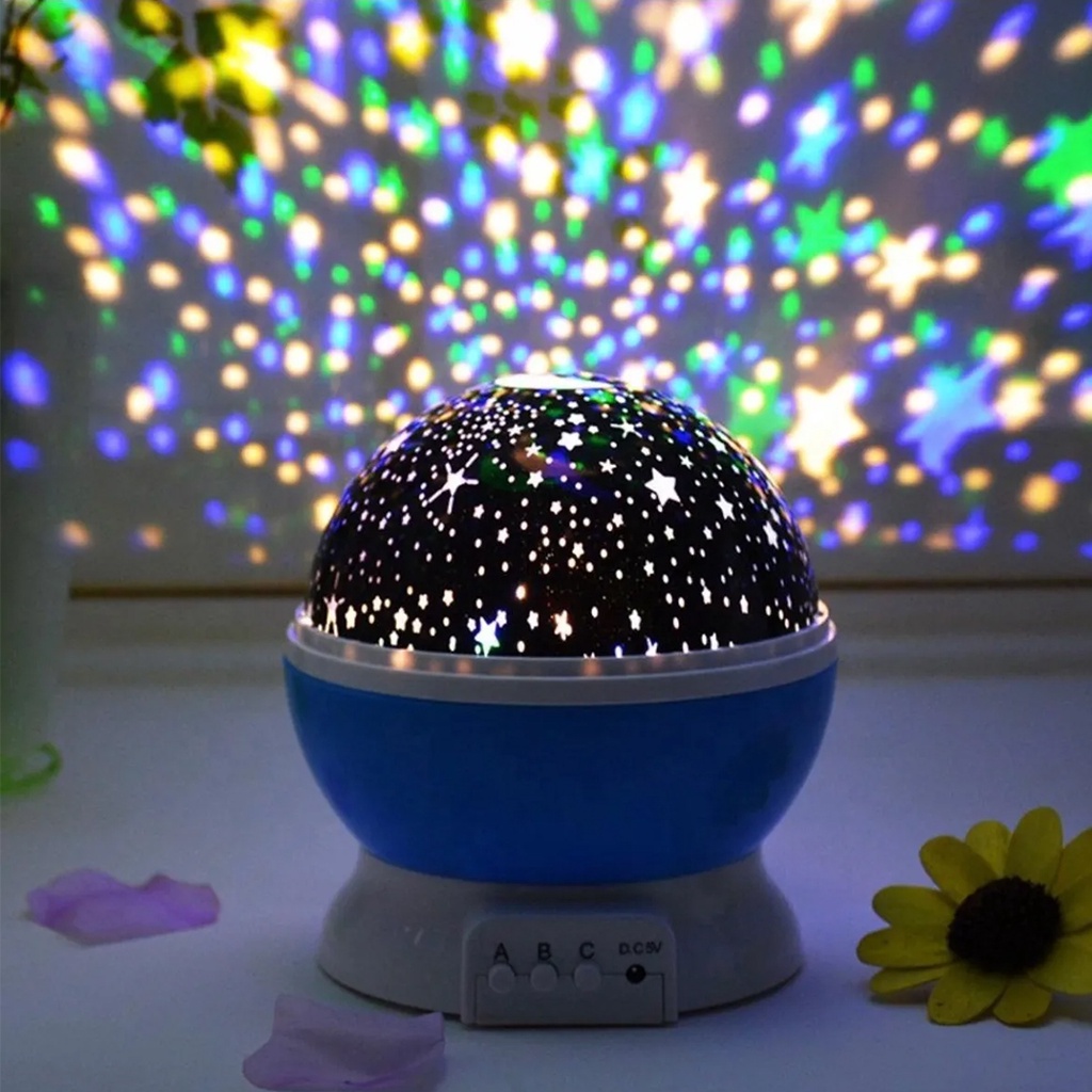 Luminária Projetor Estrela 360º Galaxy Abajur Star Master Luminária estrelas para quarto de criança e festas