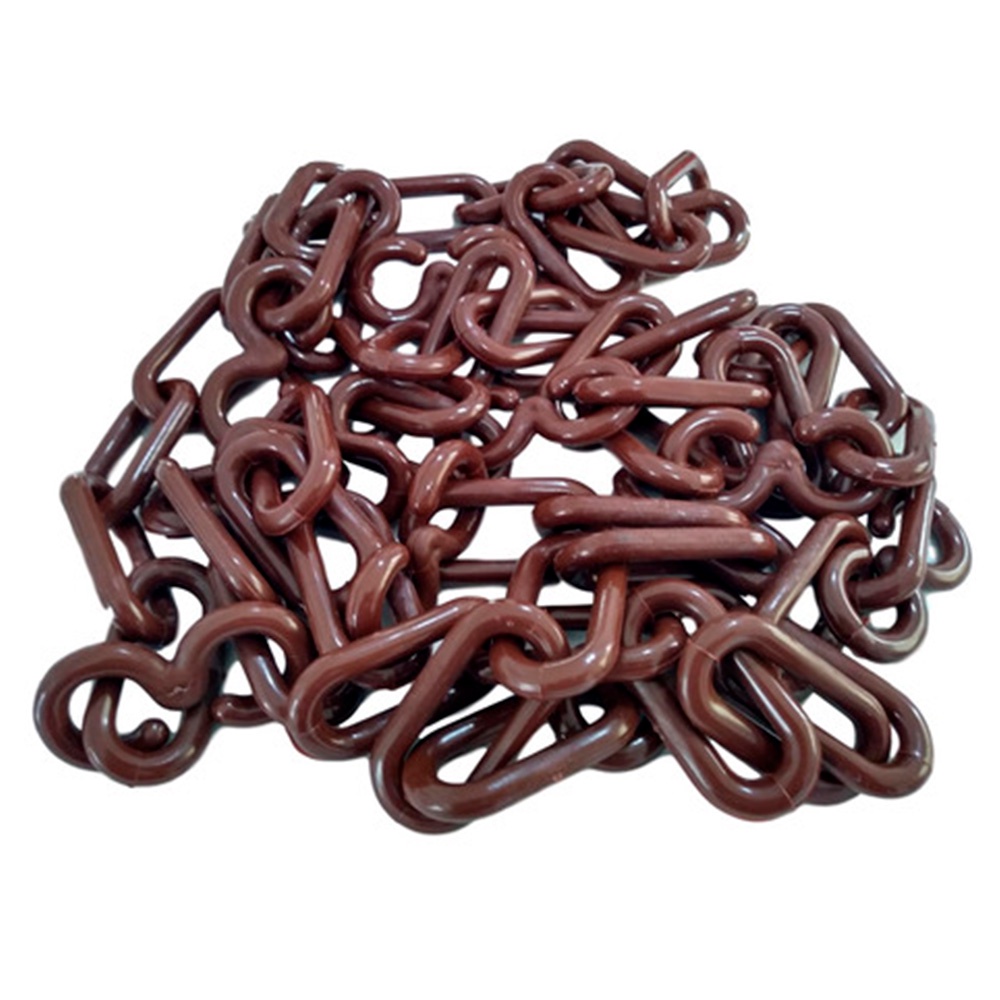 80 Metros Corrente Plástica Isolamento Calha Chuva Elo P Marrom em Oferta na Shopee