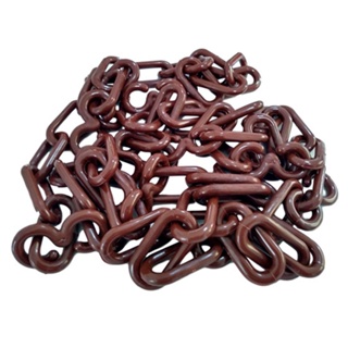 80 Metros Corrente Plástica Isolamento Calha Chuva Elo P Marrom em Oferta na Shopee