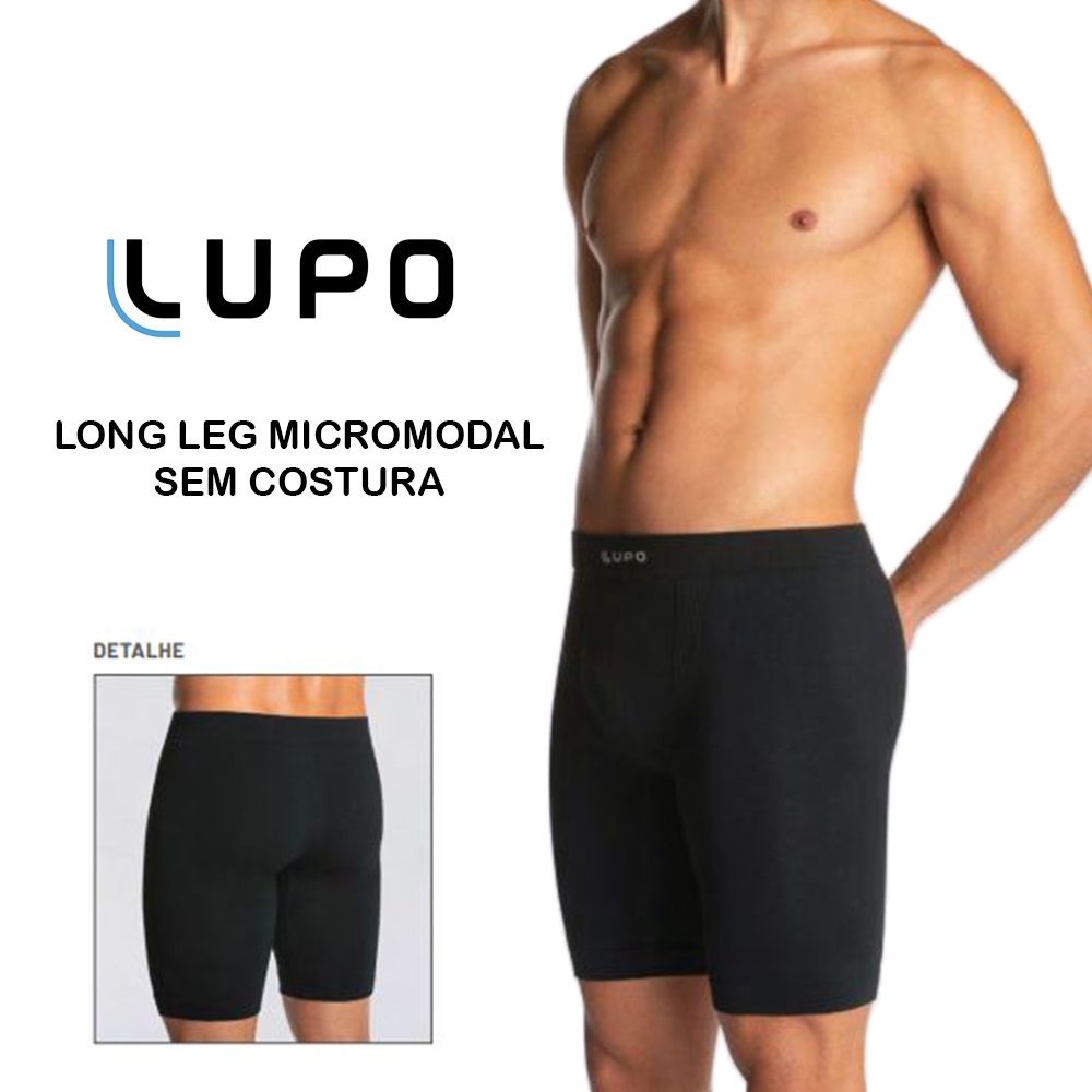 Cueca Long Leg Micromodal Sem Costura Lupo Masculino 00674-001