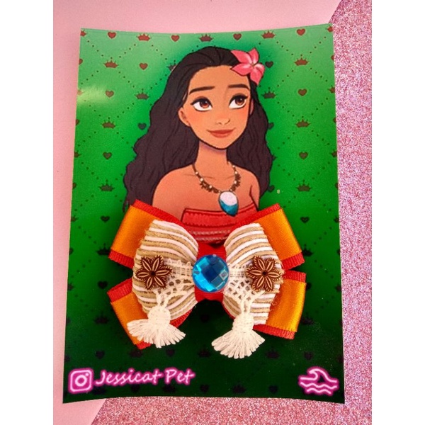 Laço Pet Princesas Disney / laço temático/ laço princesas / princesa Ariel / princesa Jasmine / princesa Tiana / princesa moana / princesa mulan / princesa Branca de neve / princesa cinderela / Laços Pet Coleção Princesas Disney / Jessicat Pet