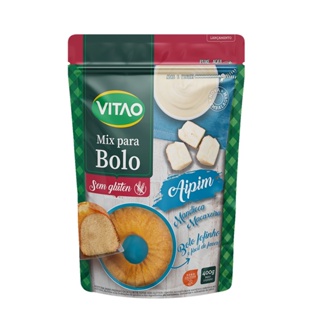Mix para Bolo Sem glúten Sabor Aipim 400g - Vitao em Oferta na Shopee