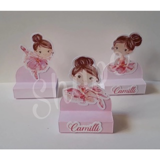 Kit 10 porta bis duplo bailarina Aquarelado