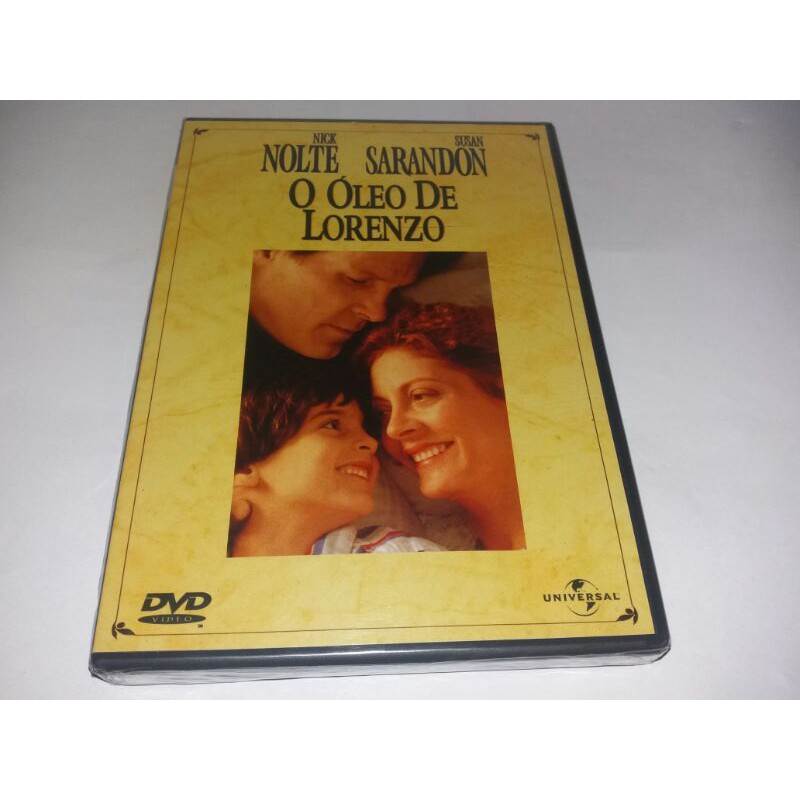 Dvd - O Oleo de Lorenzo - 1992 - Susan Sarandon - Nick Nolte - Dublado - Lacrado