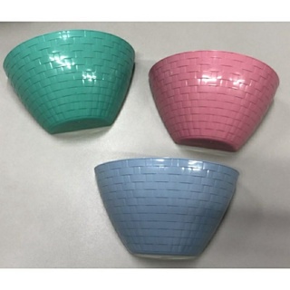 kit 6 peças vaso Rattan color