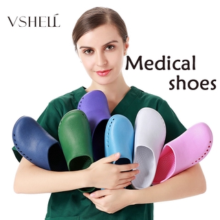 [VSHELL] Sapatos Cirúrgicos Chinelos De Sala De Cirurgia Femininos Antiderrapantes Cabeça De Saco Cuidados Com A Médico Enfermeira Médica Uti
