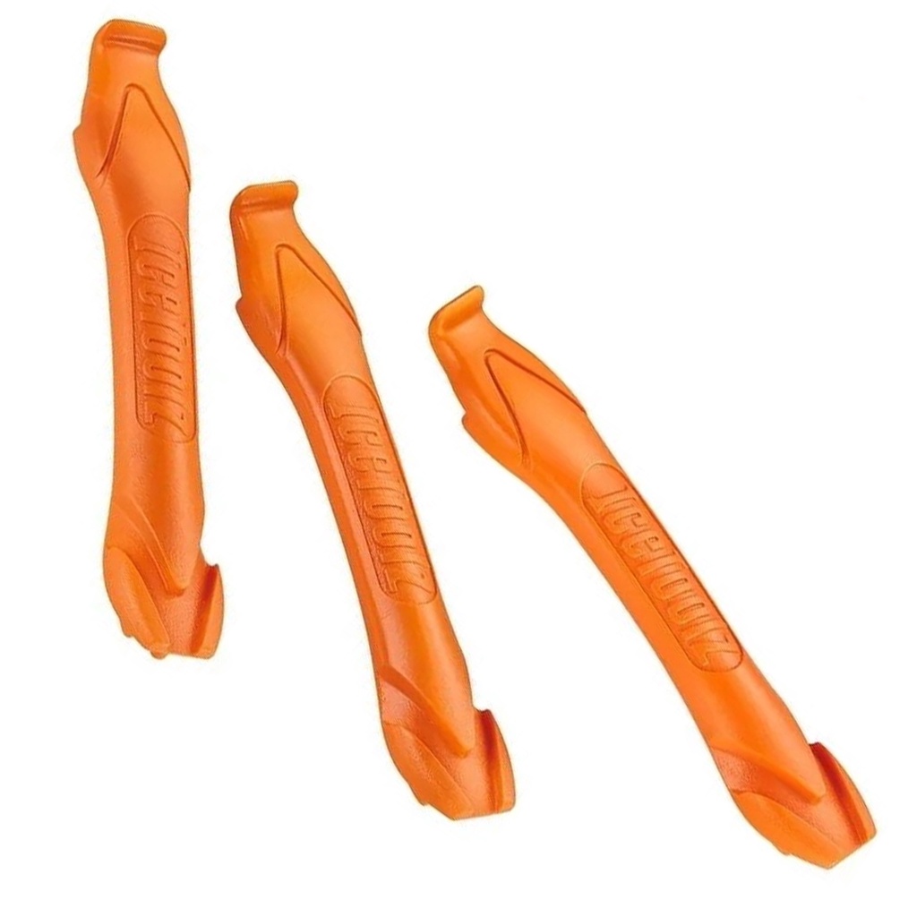 Espátula Icetoolz 64p3 p/ Remoção Troca de Pneu Bike 3 Unidades Nylon Com Encaixe Para Raio Para Todos Os Tipos De Pneus