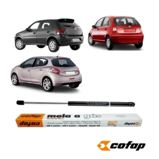 Amortecedor Tampa Traseira Palio Rst 2003 Em Diante C3 208 2013 Em Diante - VALOR REFERENTE A UNIDADE